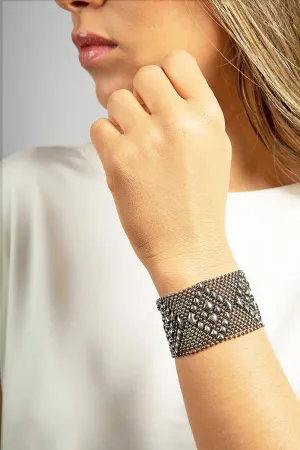 SG Liquid Metal TB32-AS (Antique Silver Finish) Bracelet by Sergio Gutierrez