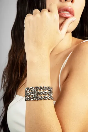 SG Liquid Metal TB42 AS ?C Antique Silver Finish ?C Bracelet by Sergio Gutierrez