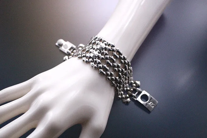 SG Liquid Metal TB42 AS ?C Antique Silver Finish ?C Bracelet by Sergio Gutierrez