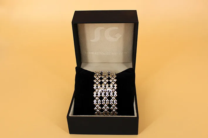 SG Liquid Metal TB42 AS ?C Antique Silver Finish ?C Bracelet by Sergio Gutierrez