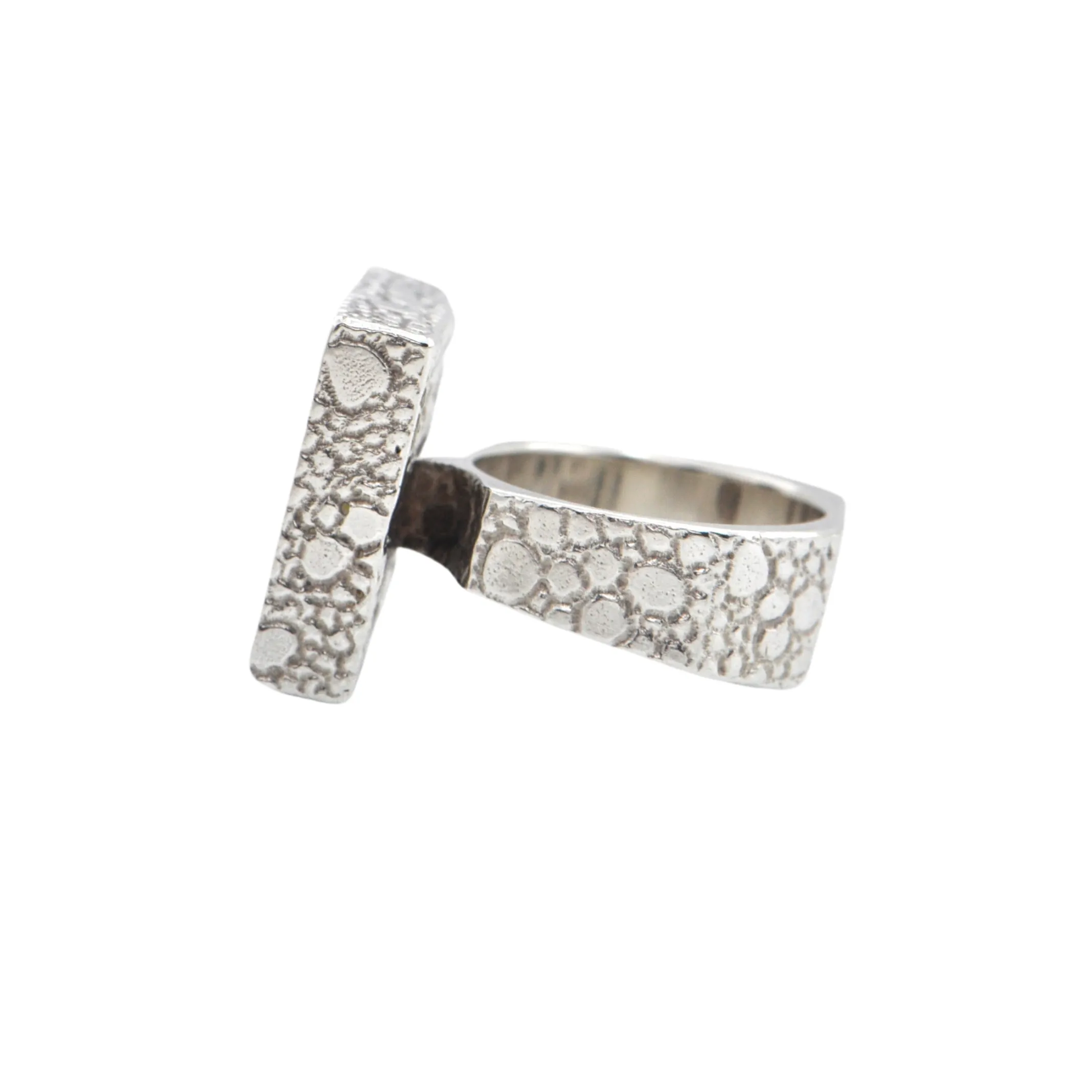 Signed Walter Schluep Resin and Sterling Ring