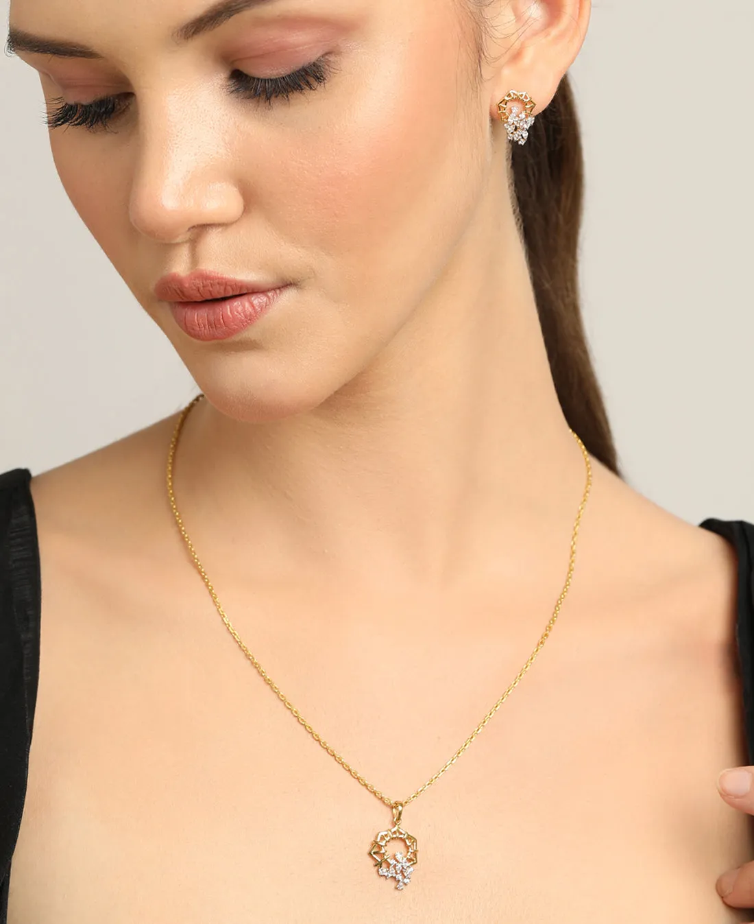 Silver Alba Jewellery Set