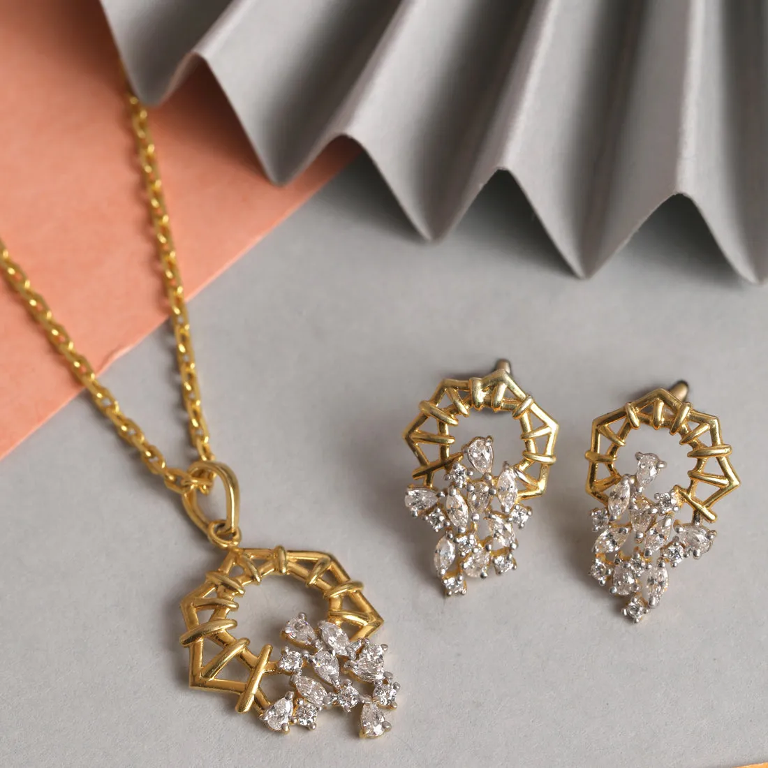 Silver Alba Jewellery Set