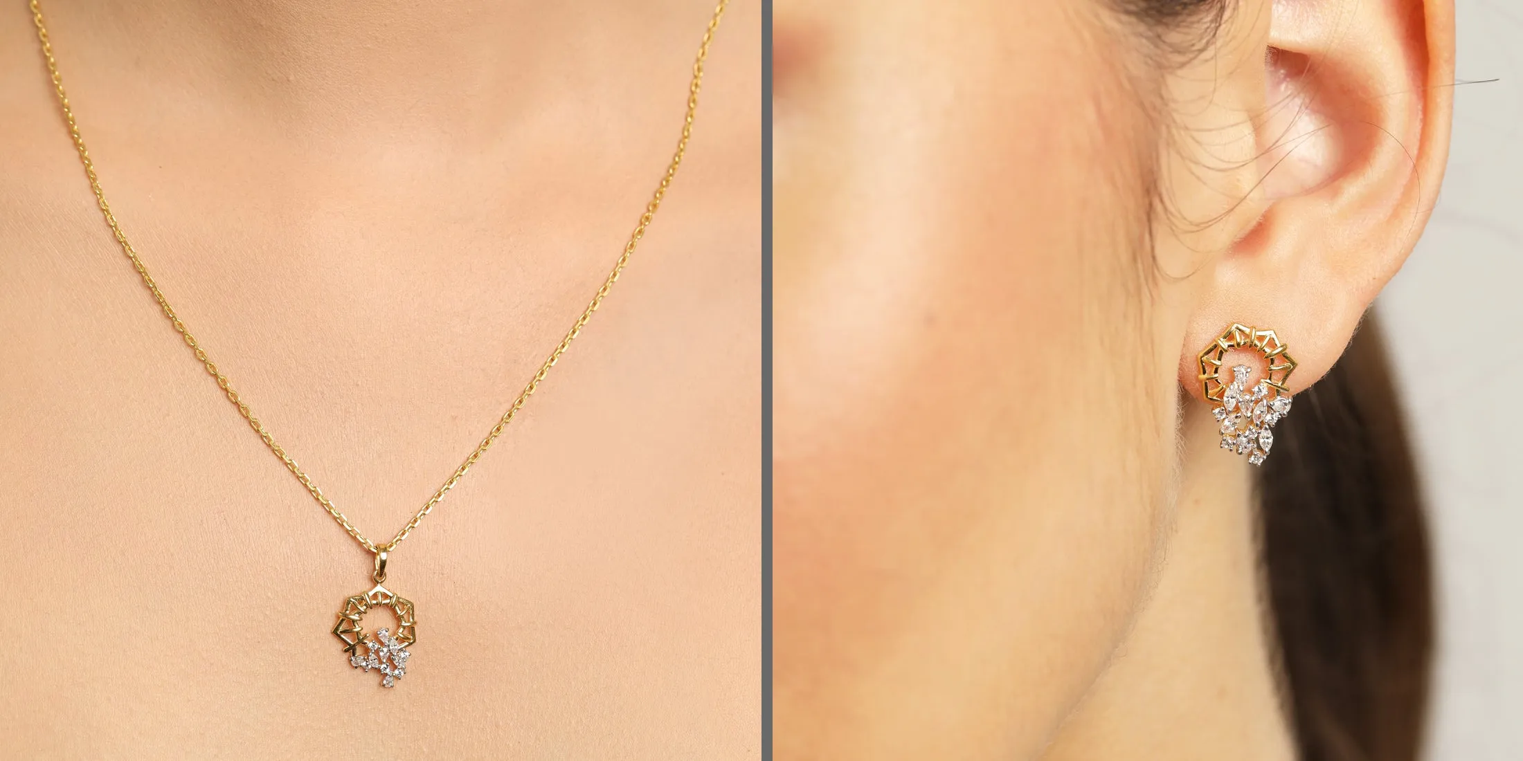 Silver Alba Jewellery Set