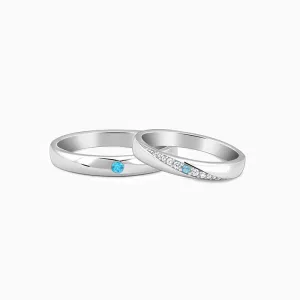 Silver Cherish Couple Bands
