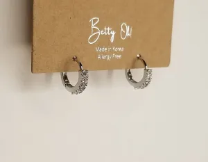 Silver Clicker Hoops