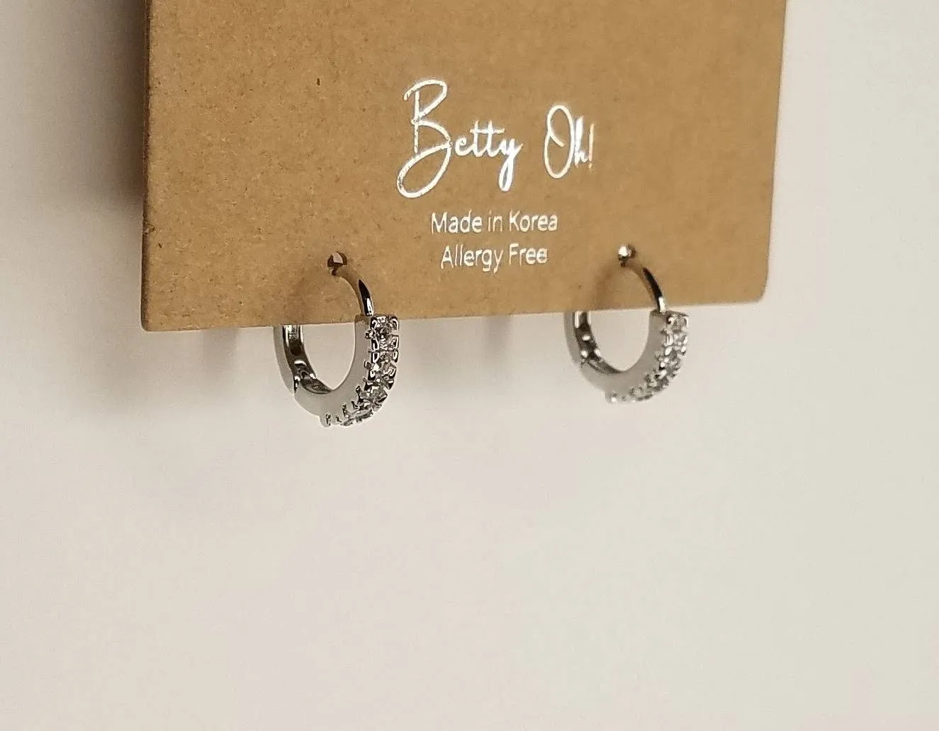 Silver Clicker Hoops