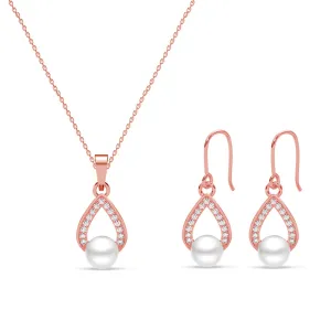Silver Kashm Freshwater Pearl Jewellery Set