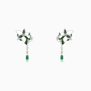 Silver Majestic Trillium Earrings