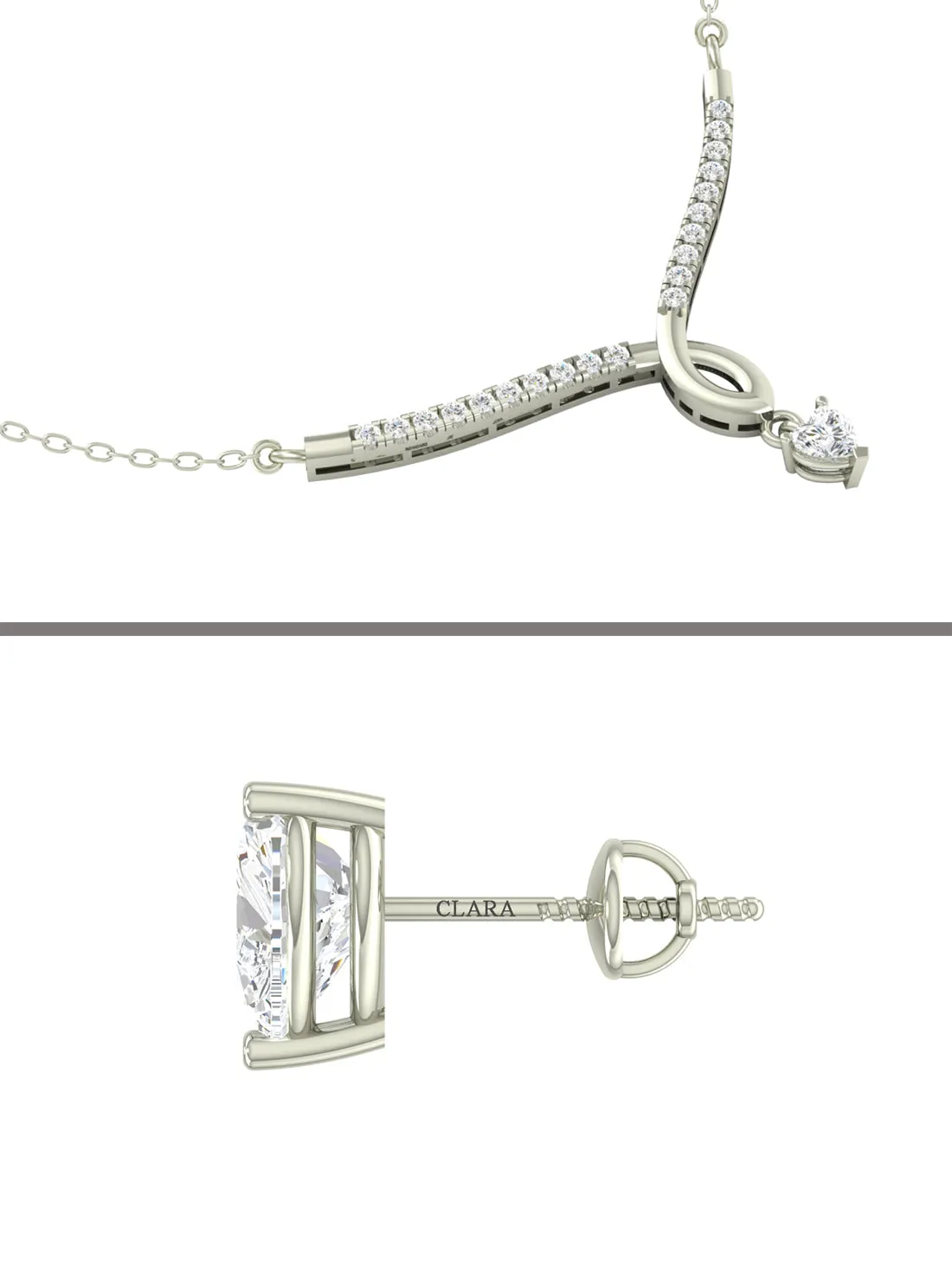 Silver Mila Jewellery Set
