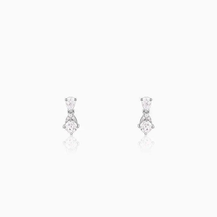 Silver Moonlit Charm Dangler Earrings
