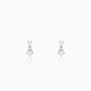 Silver Moonlit Charm Dangler Earrings