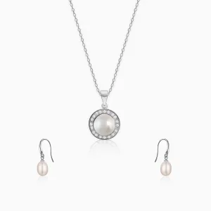 Silver Never Enough Pearls Set