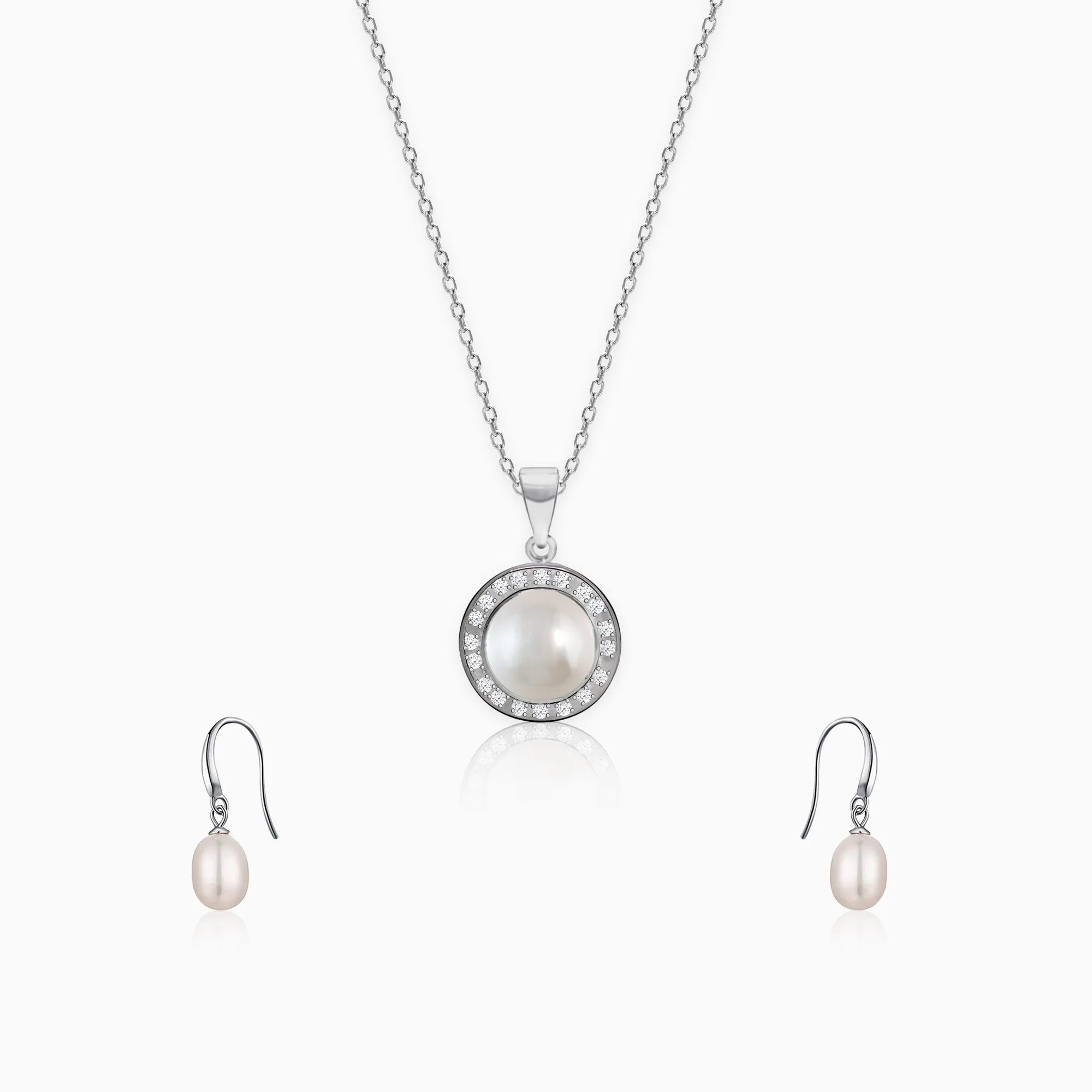 Silver Never Enough Pearls Set
