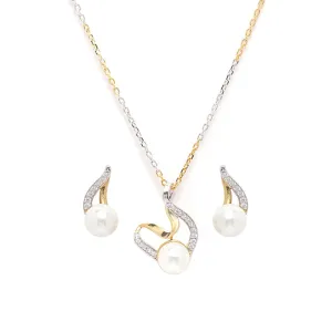 Silver Pearl Asuka Jewellery Set
