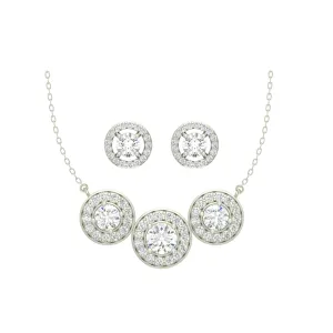 Silver Poppy Jewellery Set