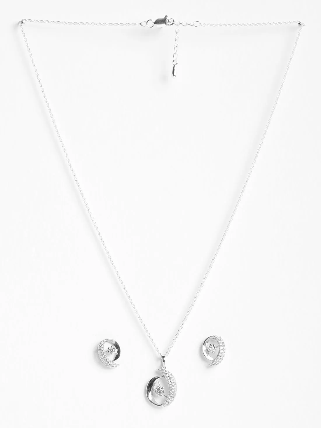 Silver Rosa Jewellery Set