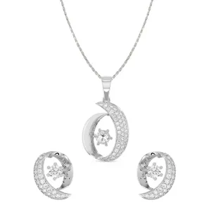 Silver Rosa Jewellery Set