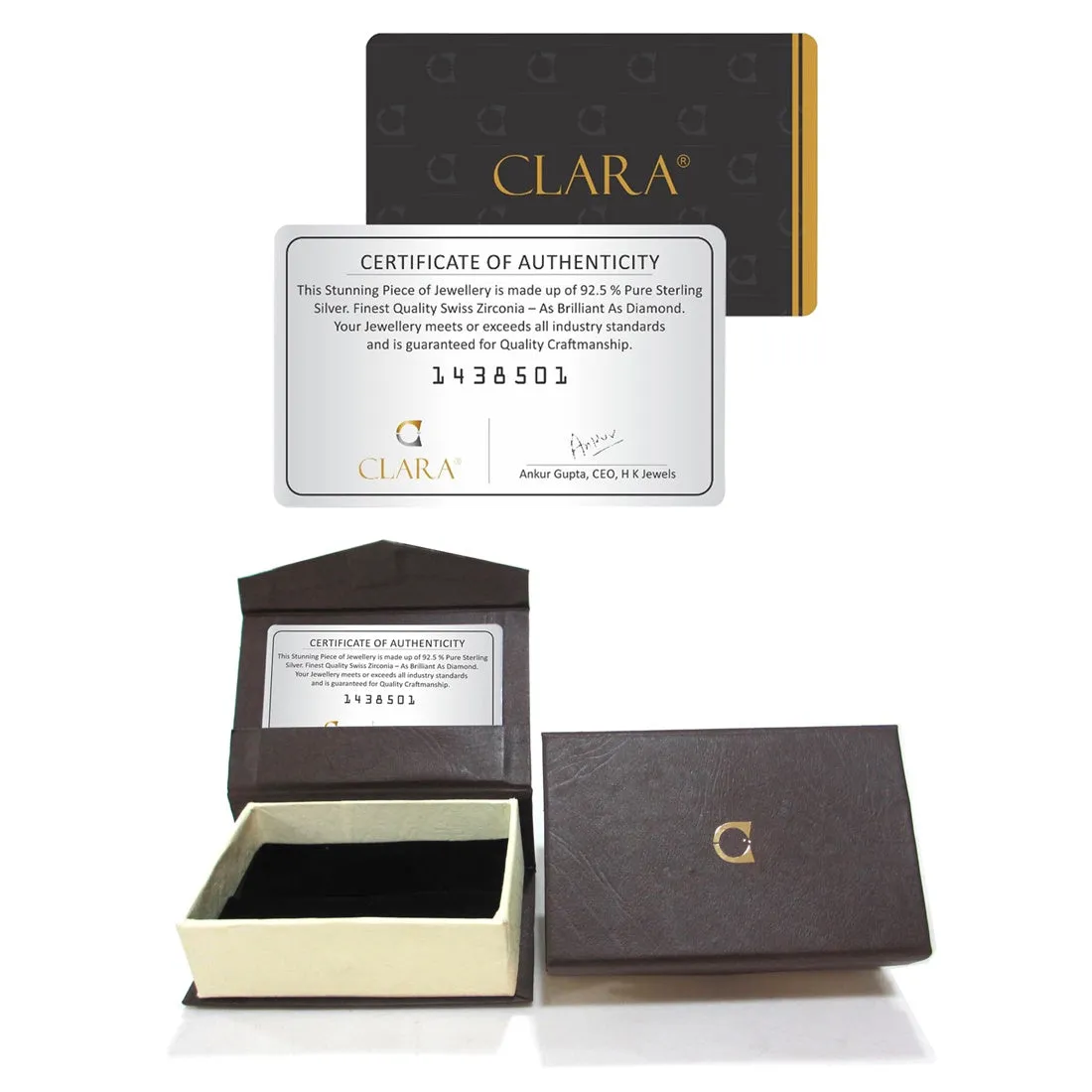 Silver Russo Square Solitaire Jewellery Set