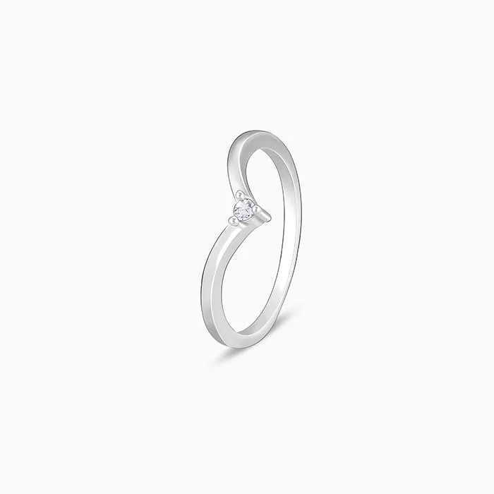 Silver Simple Vanki Ring
