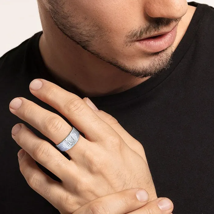 Silver Smitten by Love Couple Rings