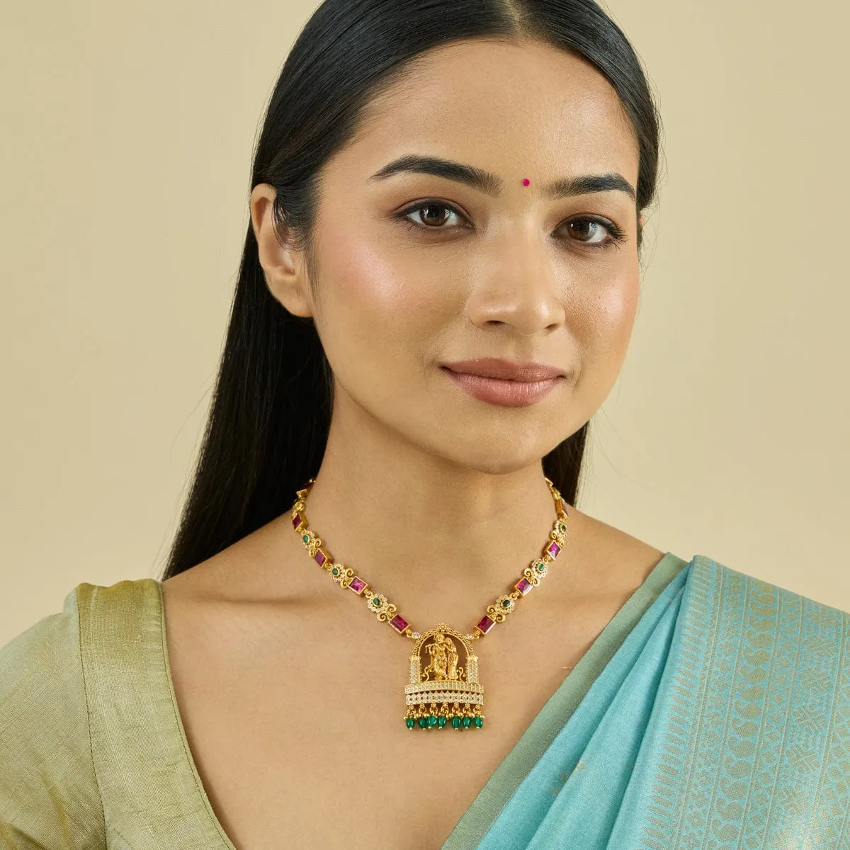 Silver Temple Necklace 183327