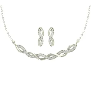 Silver Twist Jewellery Set