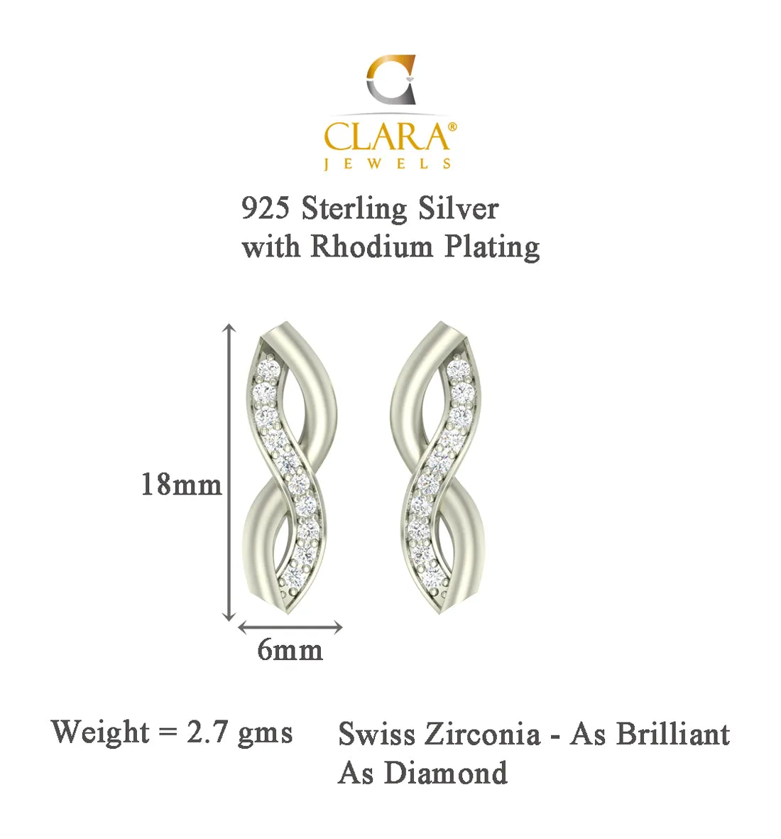 Silver Twist Jewellery Set