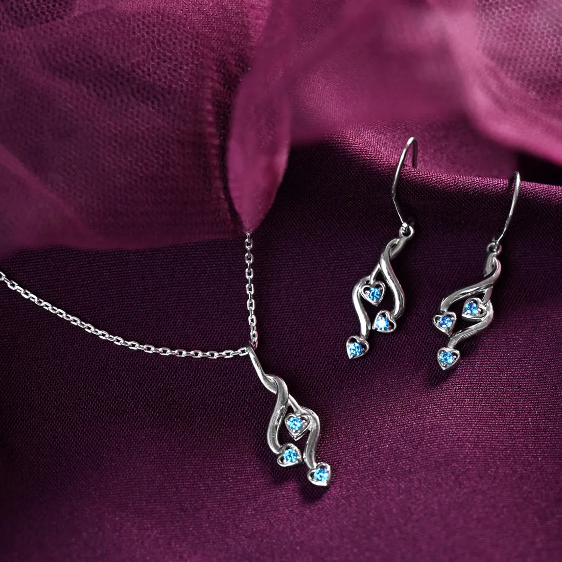 Silver Valentina Jewellery Set