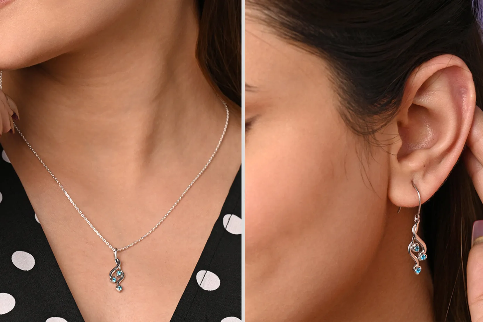 Silver Valentina Jewellery Set