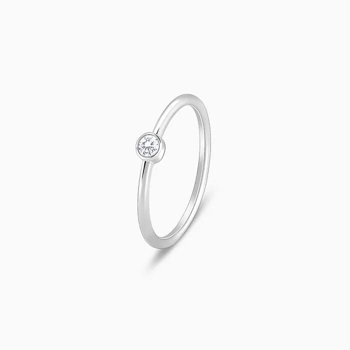 Silver Zircon Queen of Venus Ring