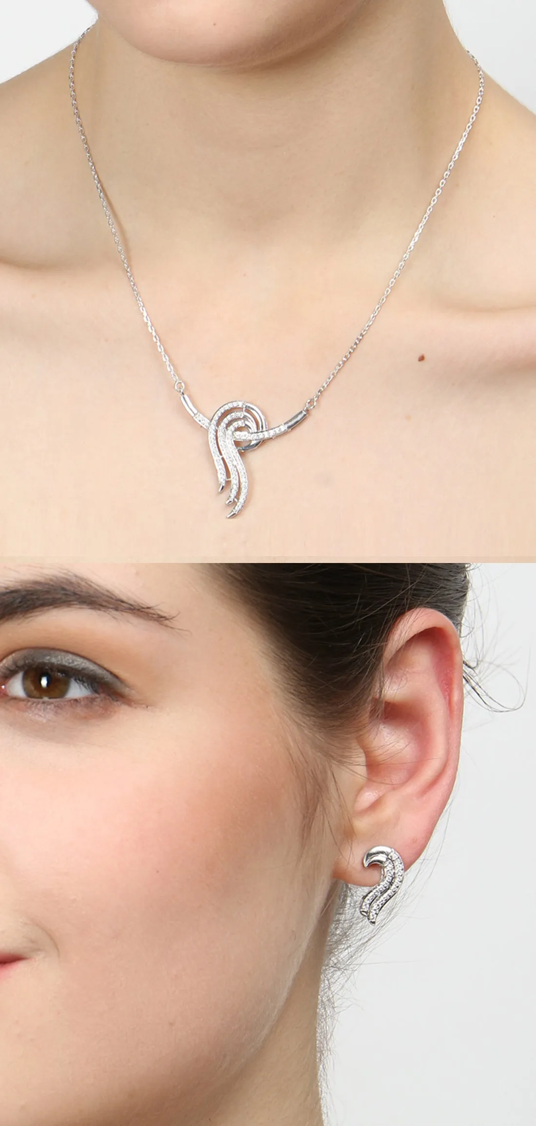 Silver Zoe Jewellery Set