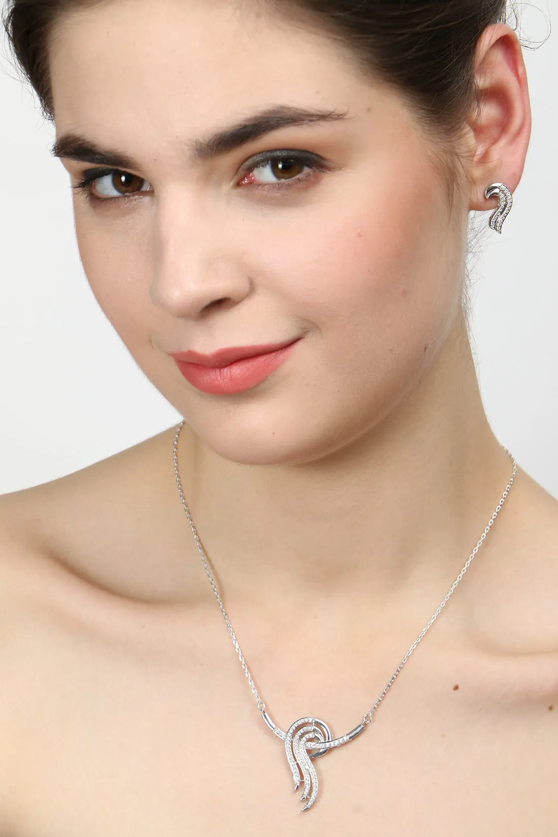 Silver Zoe Jewellery Set