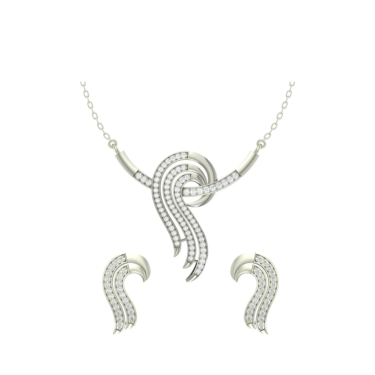 Silver Zoe Jewellery Set