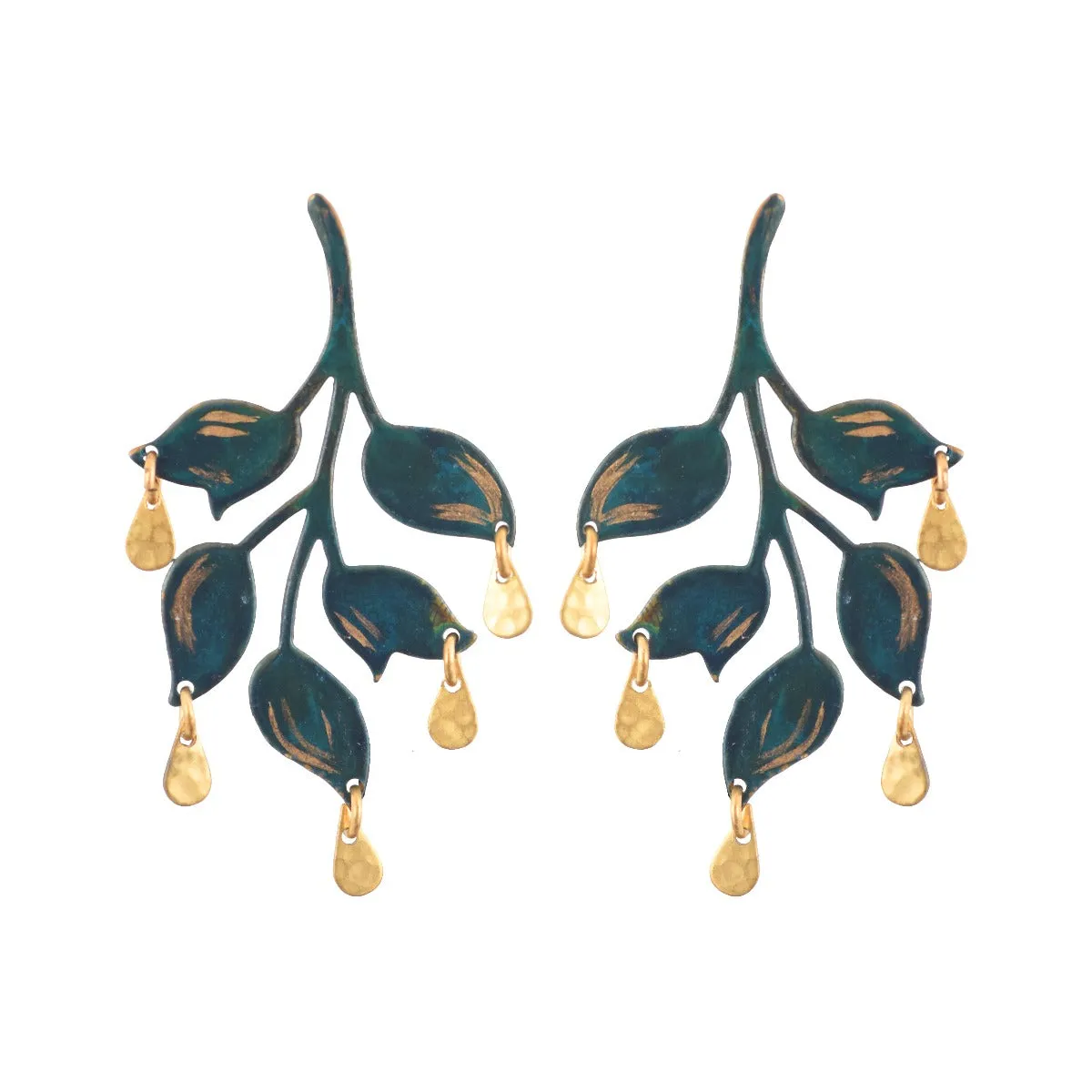 Single Emerald Ophelia Earrings