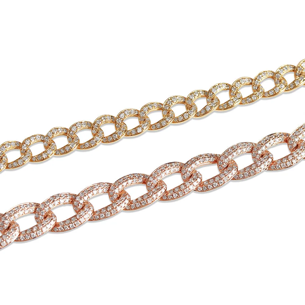 SMALL DIAMOND CUBAN BRACELET