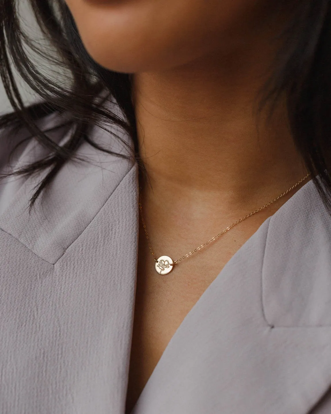 Small Flora Link Necklace