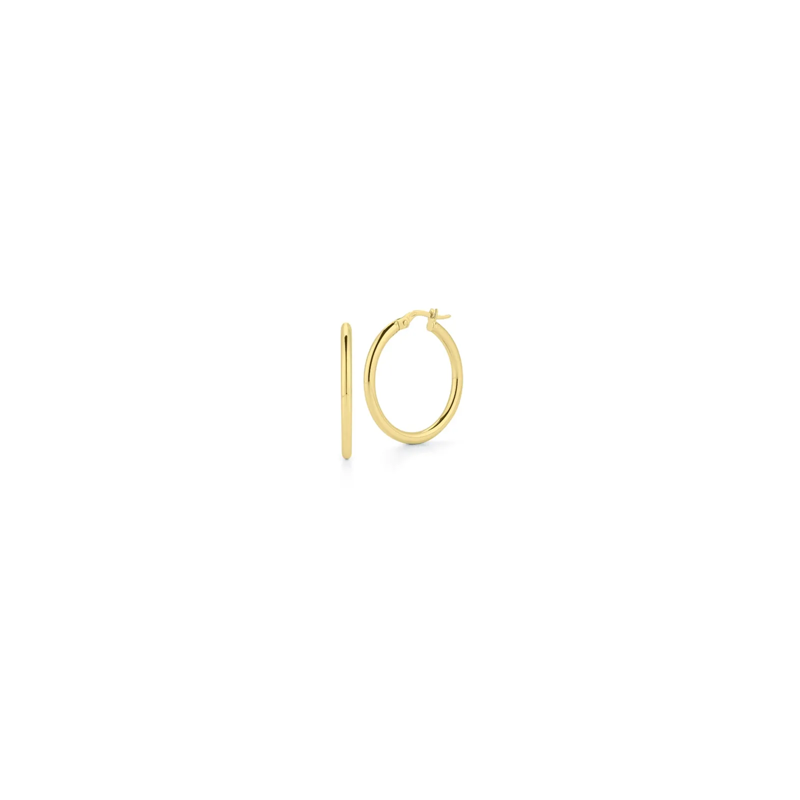 Small Perfect Gold Hoop Earrings