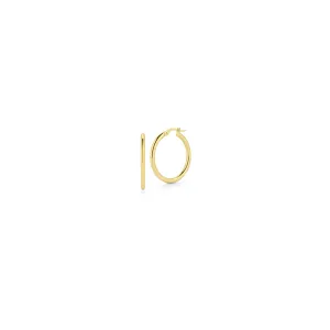 Small Perfect Gold Hoop Earrings