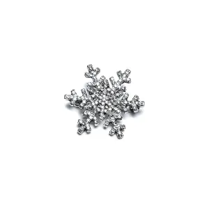 Sparkling Diamante Snowflake Brooch