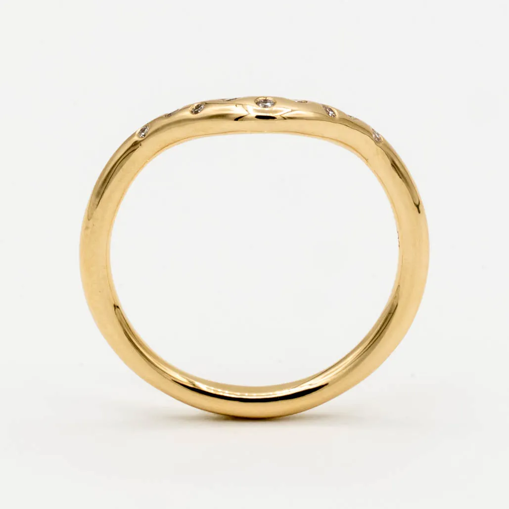 Starlight Diamond Contour Band