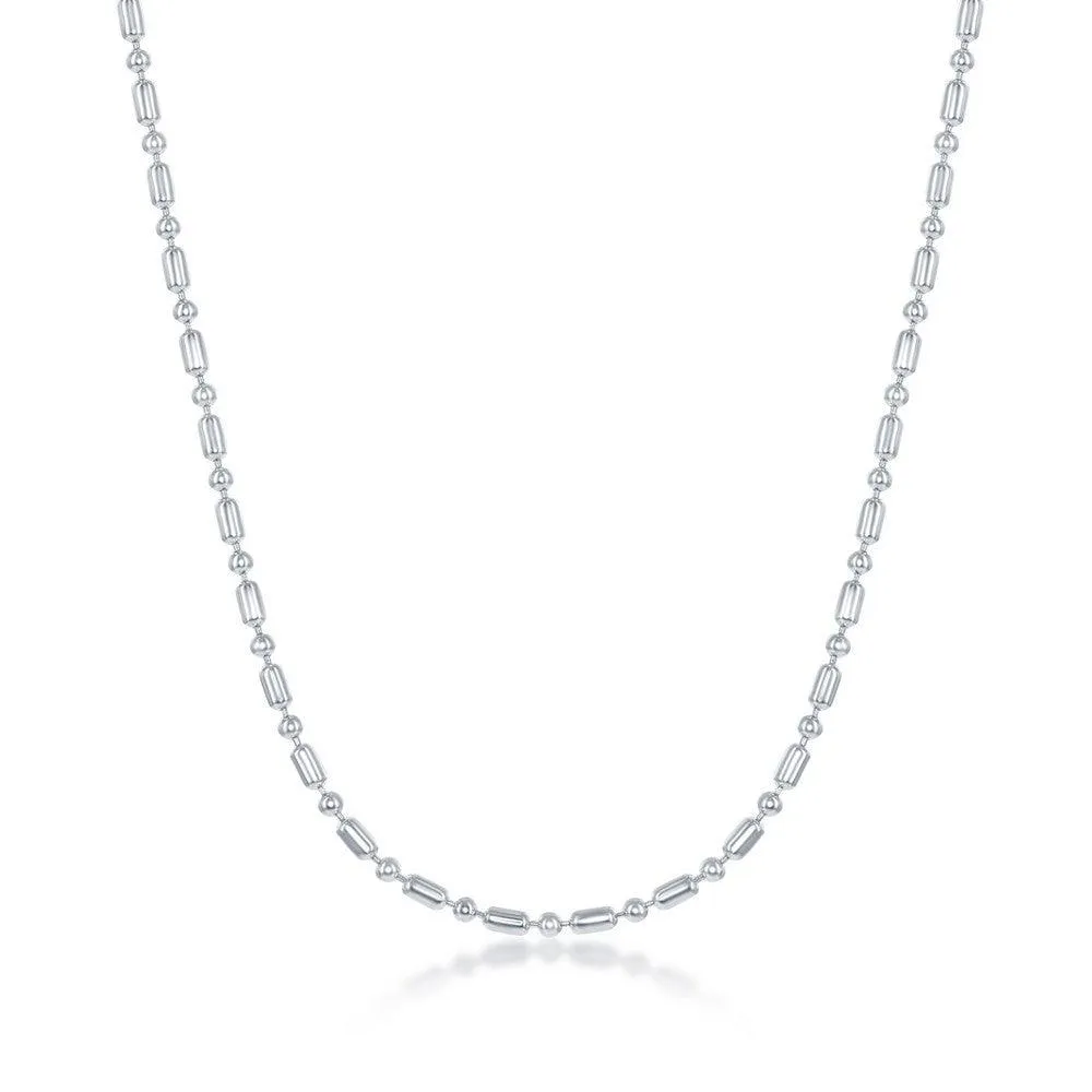Sterling Silver 1.9mm 1 1 Bead Chain, 16"