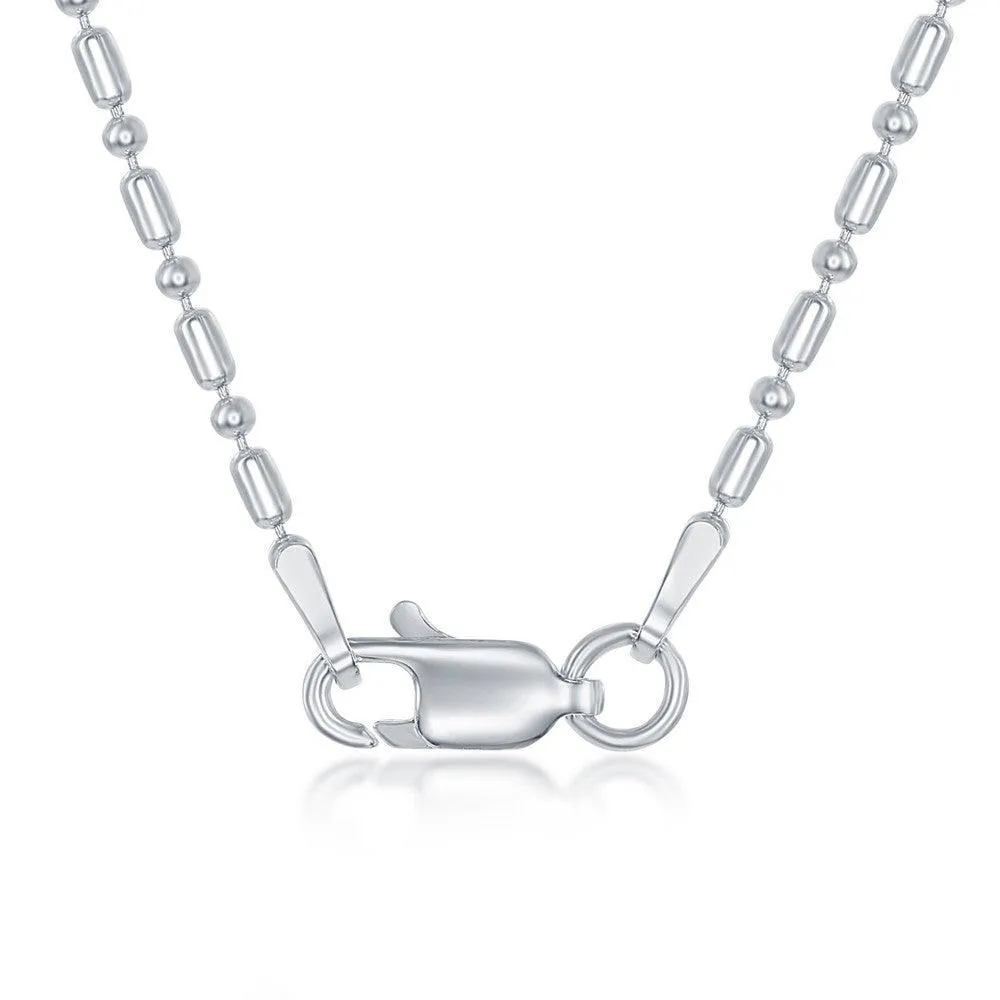 Sterling Silver 1.9mm 1 1 Bead Chain, 16"