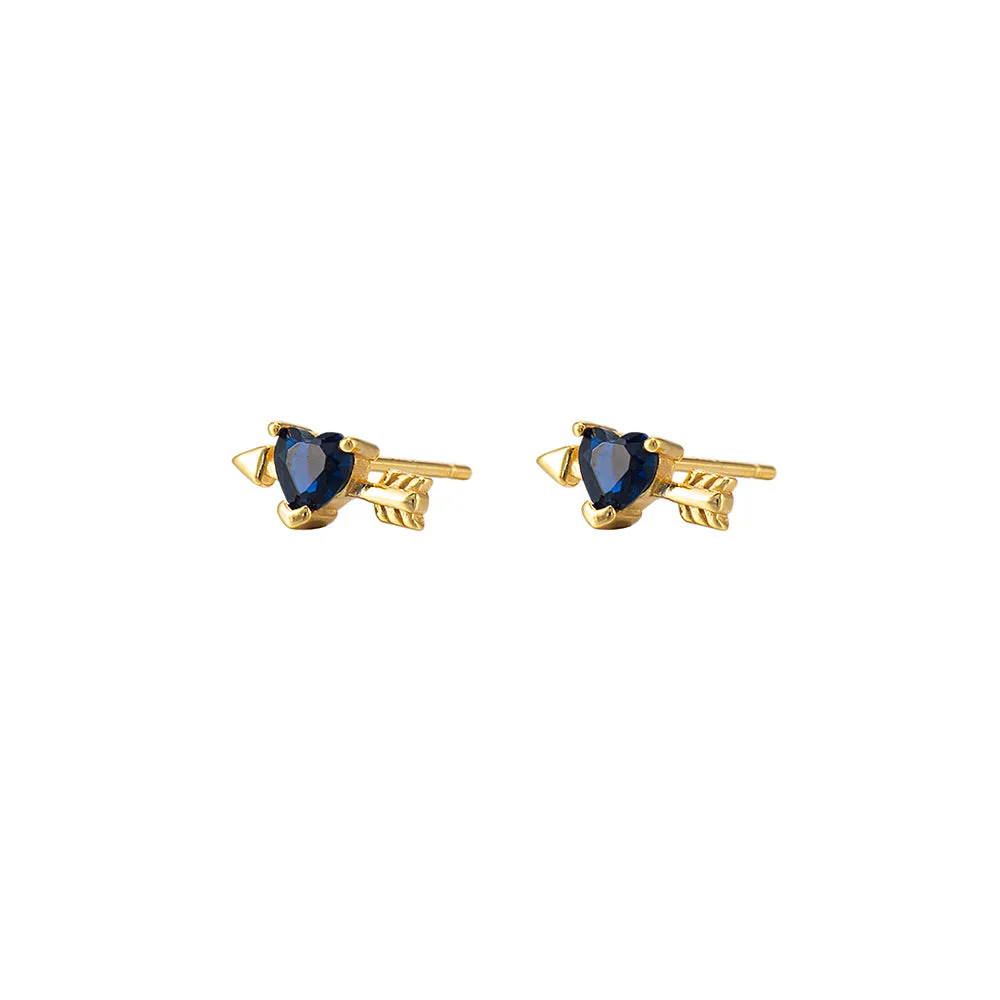 Sterling Silver Love Stud Earrings