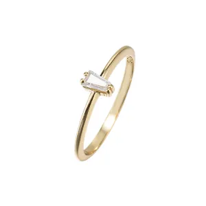 Sterling Silver Single Stone Ring
