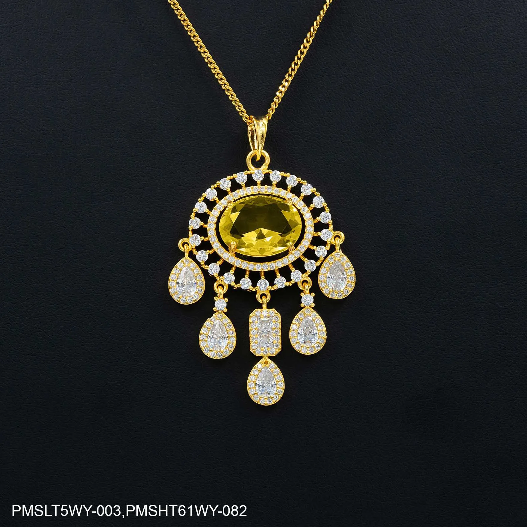 STONE PENDANT WITH STUD PMSLT5WY-003,PMSHT61WY-082