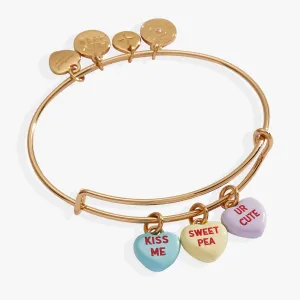 Sweethearts? Multi-Heart Charm Bangle