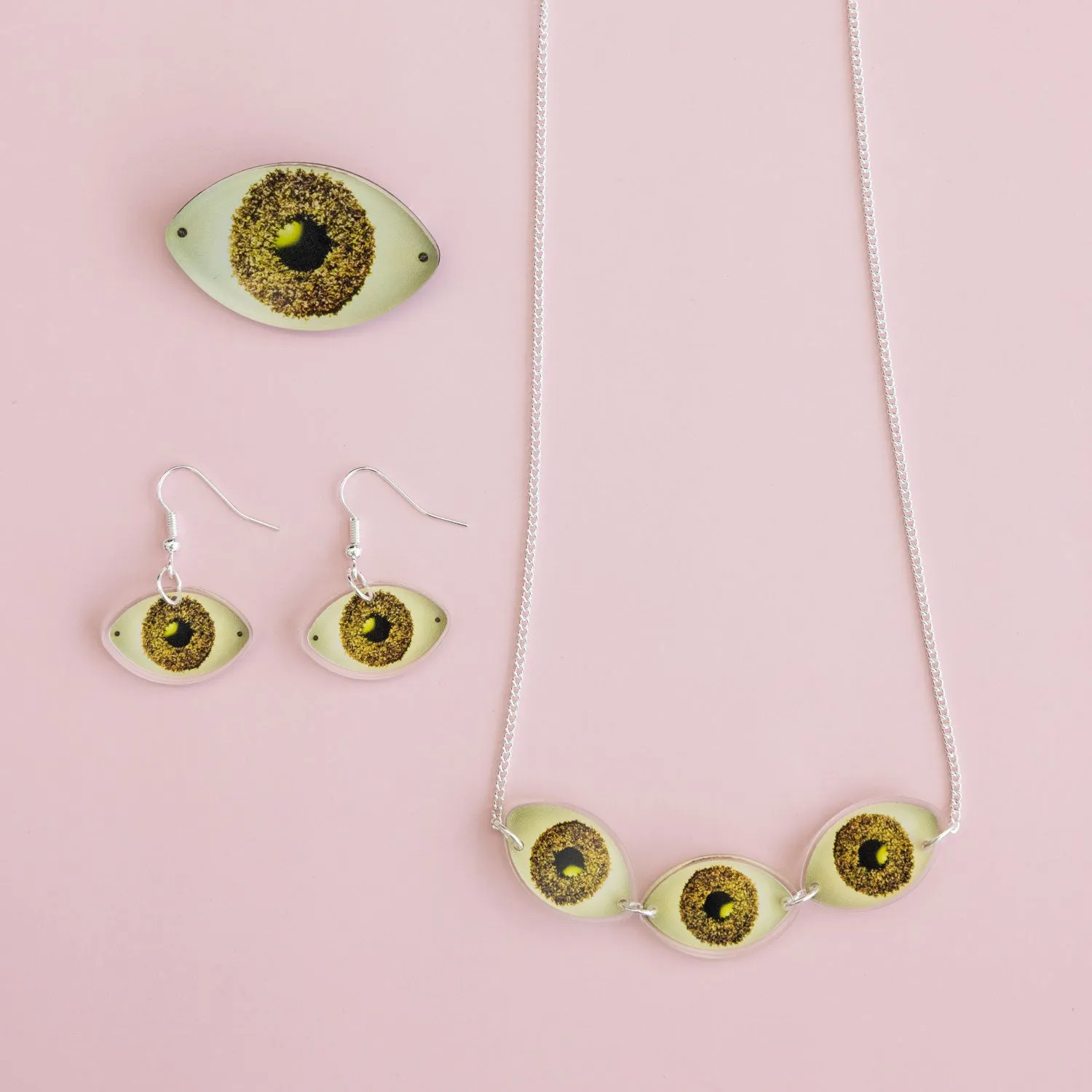 Tatty Devine X Helen Chadwick Eat Me Eyes Brooch