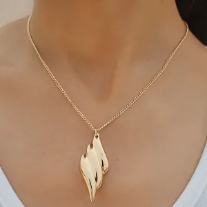 TFC Leafy Love Gold Plated Pendant Necklace