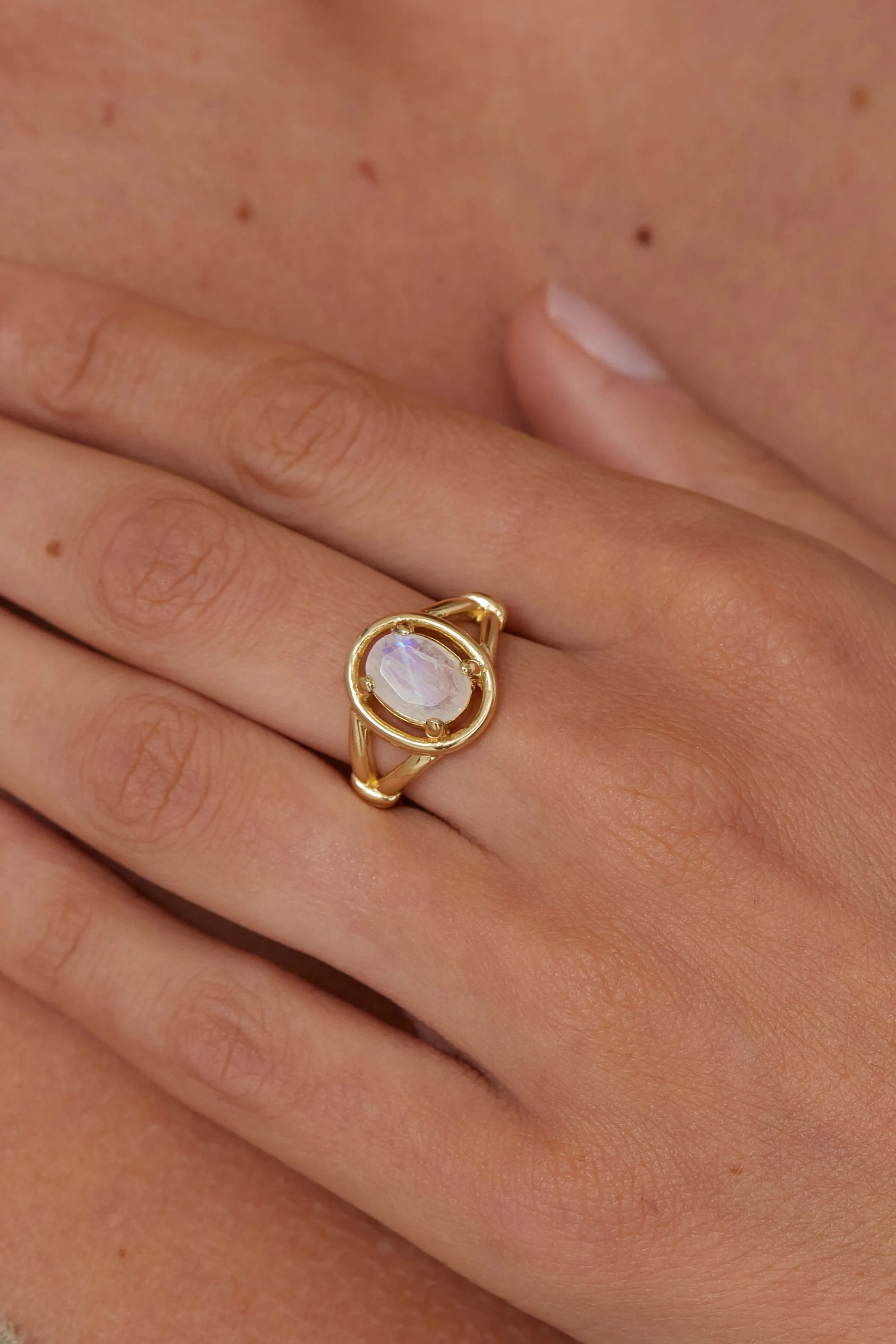 The Halo Gold Ring